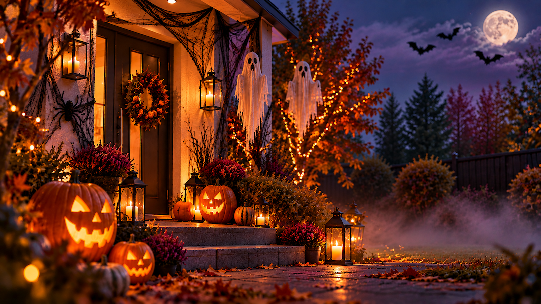 Halloween dekorációk – mozgó, világító és hangot adó ijesztő figurák, boszorkányok, zombik és csontvázak