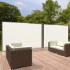 Windproof room divider outdoor and indoor screen double size 180x600 cm beige