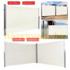 Windproof room divider outdoor and indoor screen double size 180x600 cm beige