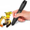 3D printer pen black magic pencil with LCD display for PLA and ABS wire + 3x3 meter PLA wire starter kit 