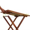 3-part garden seating set made of acacia wood, foldable, space-saving balcony set