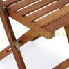 3-part garden seating set made of acacia wood, foldable, space-saving balcony set