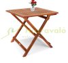 3-piece garden seating set made of eucalyptus wood folding chairs with adjustable seating position