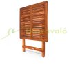 3-piece garden seating set made of eucalyptus wood folding chairs with adjustable seating position
