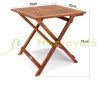3-piece garden seating set made of eucalyptus wood folding chairs with adjustable seating position
