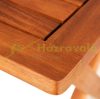3-piece garden seating set made of eucalyptus wood folding chairs with adjustable seating position