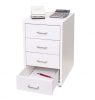 Steel drawer metal cabinet small cabinet Rolling filing container with 4 drawers 48x28x41 cm