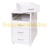 Steel drawer metal cabinet small cabinet Rolling filing container with 4 drawers 48x28x41 cm