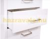 Steel drawer metal cabinet small cabinet Rolling filing container with 4 drawers 48x28x41 cm