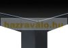 Seating set with 4 chairs with adjustable backs and a table in black