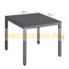 5-piece sofa set with aluminum frame, WPC table top in anthracite color