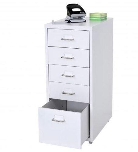 Steel drawer metal cabinet small cabinet Rolling filing container with 5 drawers 69x28x44 cm