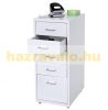 Steel drawer metal cabinet small cabinet Rolling filing container with 5 drawers 69x28x44 cm