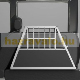   Kutya szállító mobil autós ketrec hordozó kennel 66x90x69 cm ferde hátfal