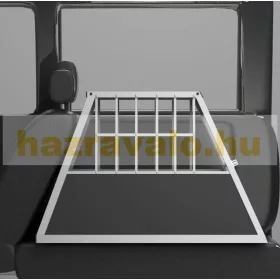   Kutya szállító mobil autós ketrec hordozó kennel 66x90x69 cm ferde hátfal