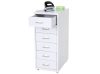 Steel drawer metal cabinet small cabinet Rolling filing container with 6 drawers 69x28x44 cm