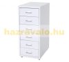 Steel drawer metal cabinet small cabinet Rolling filing container with 6 drawers 69x28x44 cm