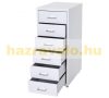 Steel drawer metal cabinet small cabinet Rolling filing container with 6 drawers 69x28x44 cm