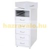 Steel drawer metal cabinet small cabinet Rolling filing container with 6 drawers 69x28x44 cm