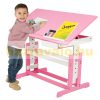 Fiókos szekrény és íróasztal gyerek rózsaszín