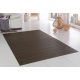 Bamboo mat with edging, dark heat-treated, hardened, natural brown surface in selectable sizes. 