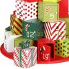 Advent calendar wooden calendar cube colorful eternal advent calendar