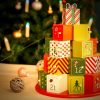 Advent calendar wooden calendar cube colorful eternal advent calendar
