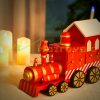 Advent calendar wooden calendar locomotive-shaped perpetual advent calendar