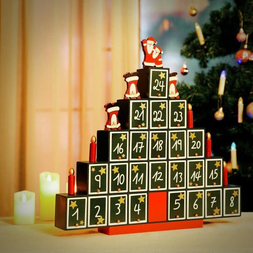 Advent calendar pyramidal calendar Christmas tree-shaped perpetual advent calendar