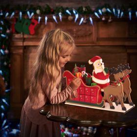   Adventi kalendárium örök naptár Télapó rénszarvassal örök adventi kalendárium