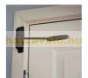 Door closer, door closer, spring-loaded door closing mechanism, black