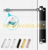 Door closer automatic door closing mechanism made of aluminum alloy 150 mm silver