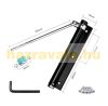 Door closer automatic door closing mechanism in black, white, silver, gold, rosegold colors made of aluminum alloy