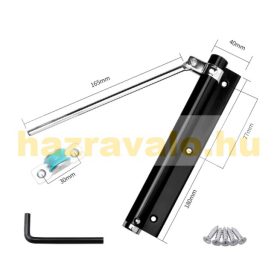   Ajtócsukó automatikus ajtózáró szerkezet fekete, fehér, ezüst, arany, rosegold színben alumínium ötvözetből