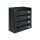 Condominium mailbox 4-piece indoor and outdoor wall-mounted anthracite CUBO CR letterbox galvanized painted steel