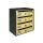 Condominium mailbox 4-piece indoor and outdoor wall-mounted bronze and anthracite CUBO CR letterbox galvanized painted steel