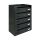 Condominium mailbox 5-piece indoor and outdoor wall-mounted anthracite CUBO CR letterbox galvanized painted steel
