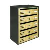 Condominium letterbox 5-piece indoor and outdoor wall-mounted bronze and anthracite CUBO CR letterbox galvanized painted steel