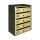 Condominium letterbox 5-piece indoor and outdoor wall-mounted bronze and anthracite CUBO CR letterbox galvanized painted steel