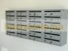 Apartment mailbox 6-piece indoor and outdoor wall-mounted anthracite CUBO CR letterbox galvanized painted steel