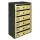 Condominium letterbox 6-piece indoor and outdoor wall-mounted bronze and anthracite CUBO CR letterbox galvanized painted steel