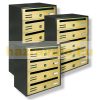 Condominium letterbox 6-piece indoor and outdoor wall-mounted bronze and anthracite CUBO CR letterbox galvanized painted steel