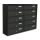 Condominium letterbox 10-piece indoor and outdoor wall-mounted anthracite SLIM 5x2 letterbox galvanized painted steel