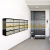 Condominium letterbox 10-piece indoor and outdoor wall-mounted anthracite SLIM 5x2 letterbox galvanized painted steel