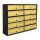 Condominium mailbox 10 pieces indoor and outdoor wall-mounted anthracite - bronze SLIM 5x2 letterbox galvanized painted steel