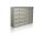 Condominium letterbox 10-piece indoor and outdoor wall-mounted gray SLIM 5x2 letterbox galvanized painted steel