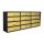 Condominium letterbox 12-piece indoor and outdoor wall-mounted anthracite - bronze SLIM 4x3 letterbox galvanized painted steel