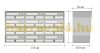 Condominium letterbox 12-piece indoor and outdoor wall-mounted anthracite - bronze SLIM 4x3 letterbox galvanized painted steel