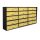 Condominium mailbox 15 pieces indoor and outdoor wall-mounted anthracite - bronze SLIM 5x3 letterbox galvanized painted steel