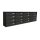 Condominium letterbox 16-piece indoor and outdoor wall-mounted anthracite SLIM 4x4 letterbox galvanized painted steel